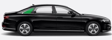 Afbeelding van Zijruit rechts Audi A8 