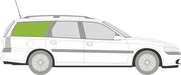 Afbeelding van Zijruit rechts Opel Vectra break 