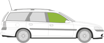 Afbeelding van Zijruit rechts Opel Vectra break 