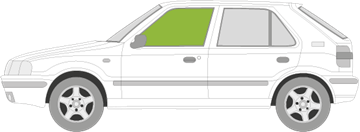 Afbeelding van Zijruit links Skoda Felicia 