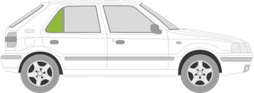 Afbeelding van Zijruit rechts Skoda Felicia 