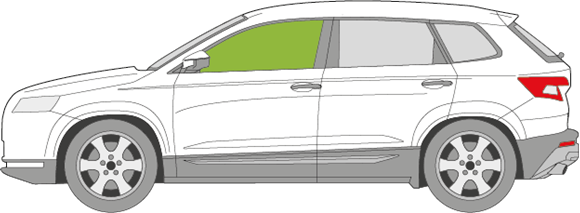 Afbeelding van Zijruit links Skoda Karoq 