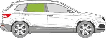 Afbeelding van Zijruit rechts Skoda Karoq 