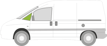 Afbeelding van Zijruit links Citroën Jumpy (getint)