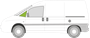Afbeelding van Zijruit links Citroën Jumpy (getint)