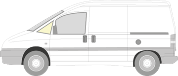 Afbeelding van Zijruit links Citroën Jumpy (helder)