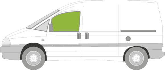 Afbeelding van Zijruit links Citroën Jumpy (getint)