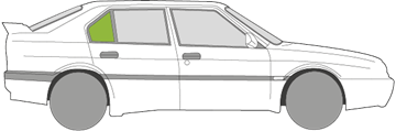 Afbeelding van Zijruit rechts Alfa Romeo 33