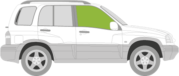 Afbeelding van Zijruit rechts Suzuki Grand Vitara 