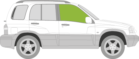 Afbeelding van Zijruit rechts Suzuki Grand Vitara 