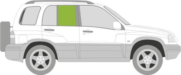 Afbeelding van Zijruit rechts Suzuki Grand Vitara 