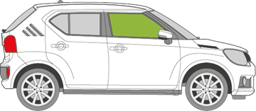 Afbeelding van Zijruit rechts Suzuki Ignis 5 deurs