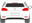 Afbeelding van Achterruit Volkswagen Scirocco (DONKERE RUIT)