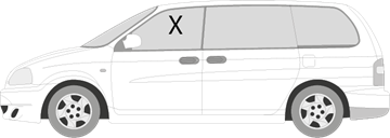 Afbeelding van Zijruit links Kia Carnival 