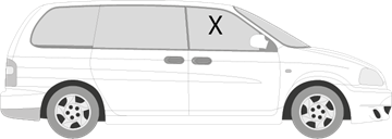 Afbeelding van Zijruit rechts Kia Carnival 