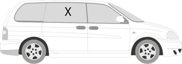 Afbeelding van Zijruit rechts Kia Carnival 