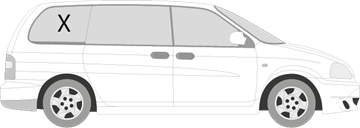 Afbeelding van Zijruit rechts Kia Carnival 