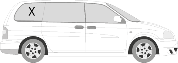 Afbeelding van Zijruit rechts Kia Carnival 