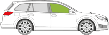 Afbeelding van Zijruit rechts Subaru Legacy break 