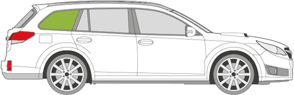 Afbeelding van Zijruit rechts Subaru Legacy break 