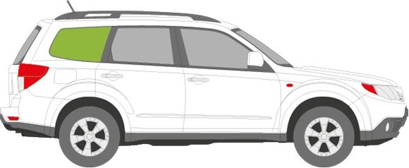 Afbeelding van Zijruit rechts Subaru Forester 