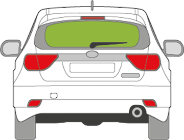 Afbeelding van Achterruit Subaru Impreza 5 deurs