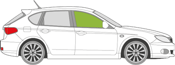 Afbeelding van Zijruit rechts Subaru Impreza 5 deurs
