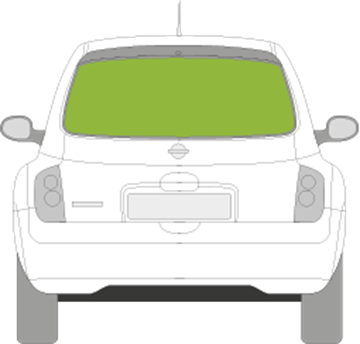 Afbeelding van Achterruit Nissan Micra 5 deurs