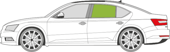 Afbeelding van Zijruit links Skoda Superb 5 deurs