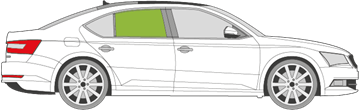 Afbeelding van Zijruit rechts Skoda Superb 5 deurs