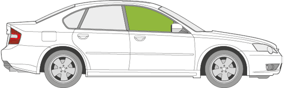 Afbeelding van Zijruit rechts Subaru Legacy sedan