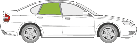 Afbeelding van Zijruit rechts Subaru Legacy sedan