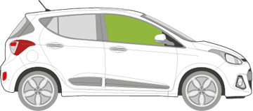 Afbeelding van Zijruit rechts Hyundai i10