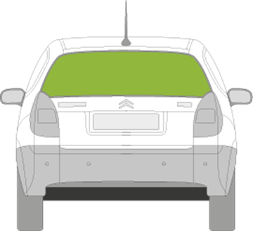 Afbeelding van Achterruit Citroën C2 (zonder spoiler)