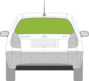 Afbeelding van Achterruit Citroën C2 (met spoiler)