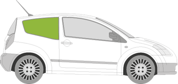 Afbeelding van Zijruit rechts Citroën C2 