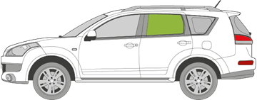 Afbeelding van Zijruit links Citroën C-crosser 