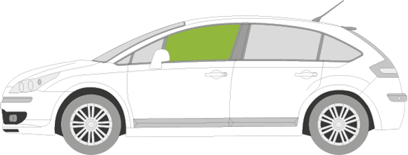 Afbeelding van Zijruit links Citroën C4 5 deurs