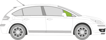 Afbeelding van Zijruit rechts Citroën C4 5 deurs