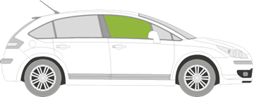 Afbeelding van Zijruit rechts Citroën C4 5 deurs