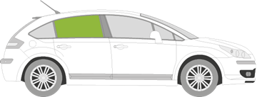 Afbeelding van Zijruit rechts Citroën C4 5 deurs