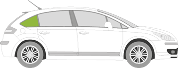 Afbeelding van Zijruit rechts Citroën C4 5 deurs