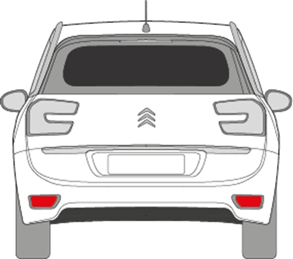 Afbeelding van Achterruit Citroën C4 Grand Picasso (DONKERE RUIT)