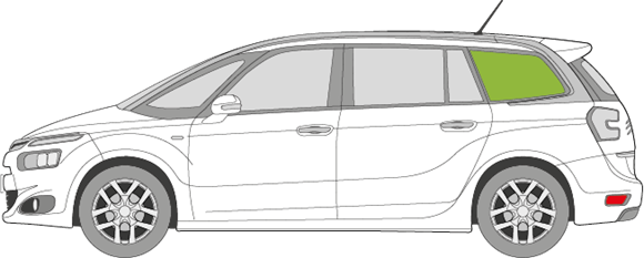 Afbeelding van Zijruit links Citroën C4 Grand Picasso