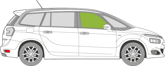 Afbeelding van Zijruit rechts Citroën C4 Picasso