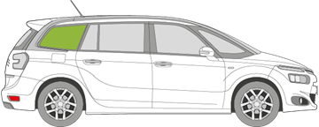 Afbeelding van Zijruit rechts Citroën C4 Grand Picasso