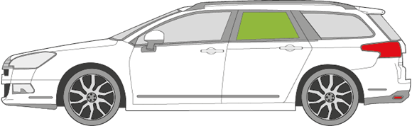 Afbeelding van Zijruit links Citroën C5 break 