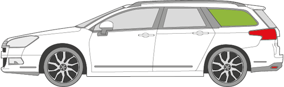 Afbeelding van Zijruit links Citroën C5 break