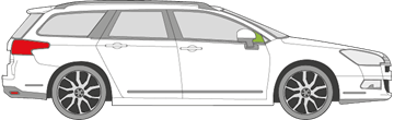 Afbeelding van Zijruit rechts Citroën C5 break 