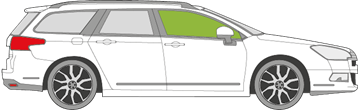 Afbeelding van Zijruit rechts Citroën C5 sedan 
